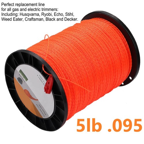 5lb .095 Round Orange Commercial String 
