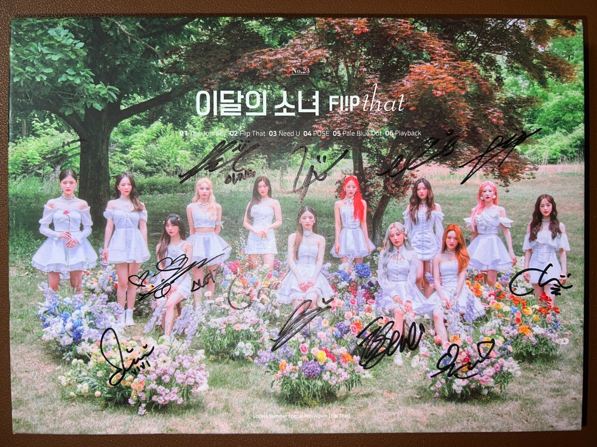 LOONA [Flip That] All Member Autographed Signed Promo Album