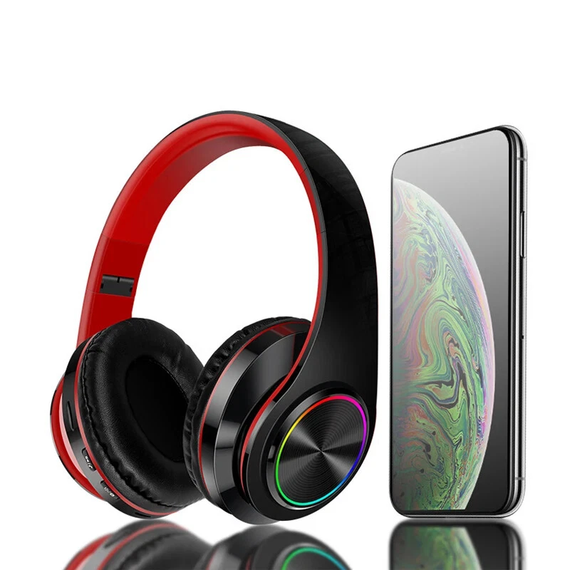 Wireless Bluetooth 5.0 Headphones Headset Over-Ear MIC Foldable TF Card For All_voghion.com