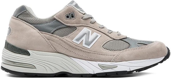 Size 12 - New Balance 991 Made in England Grey White for sale 
