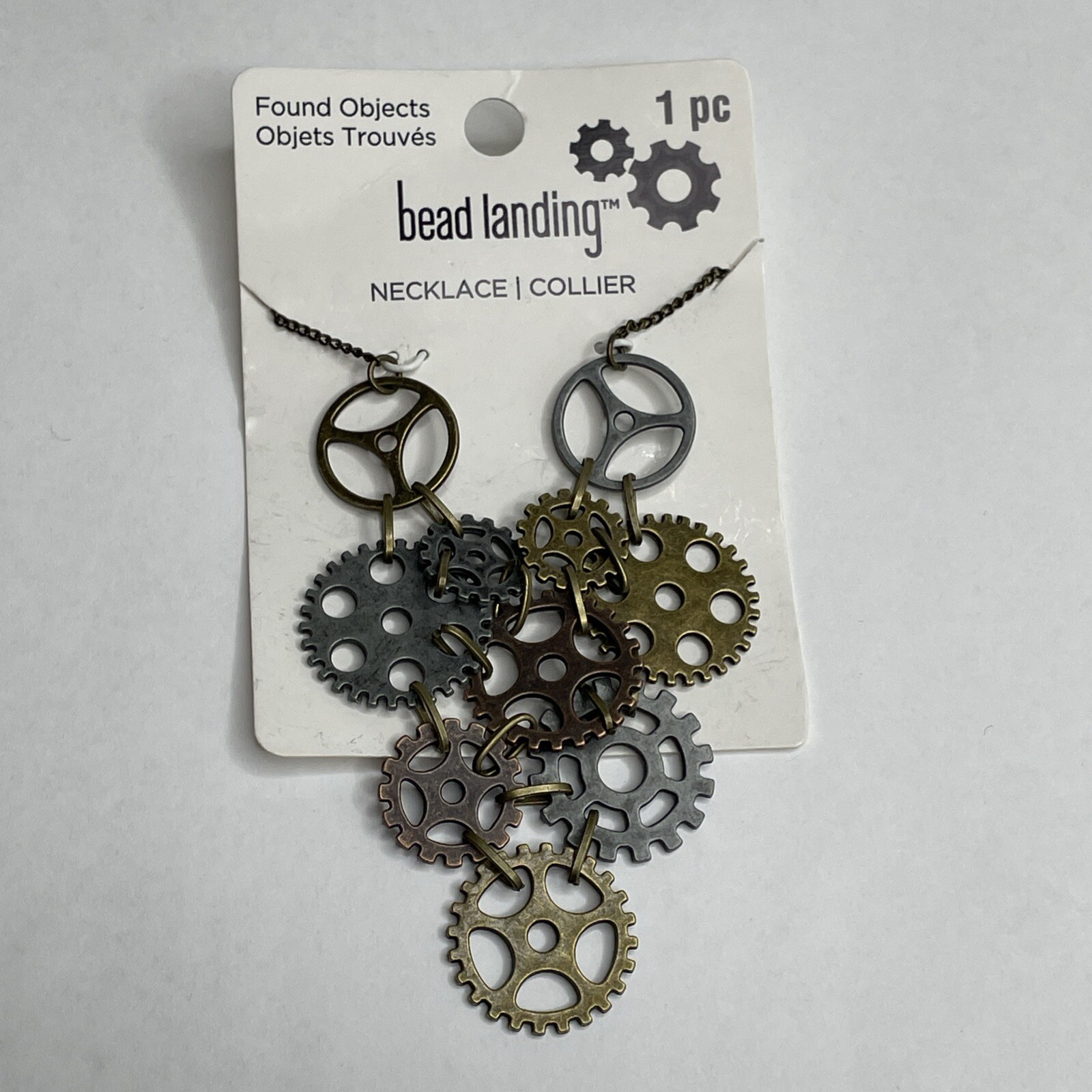 Steampunk Gears Necklace Bead Landing New Nickel Free