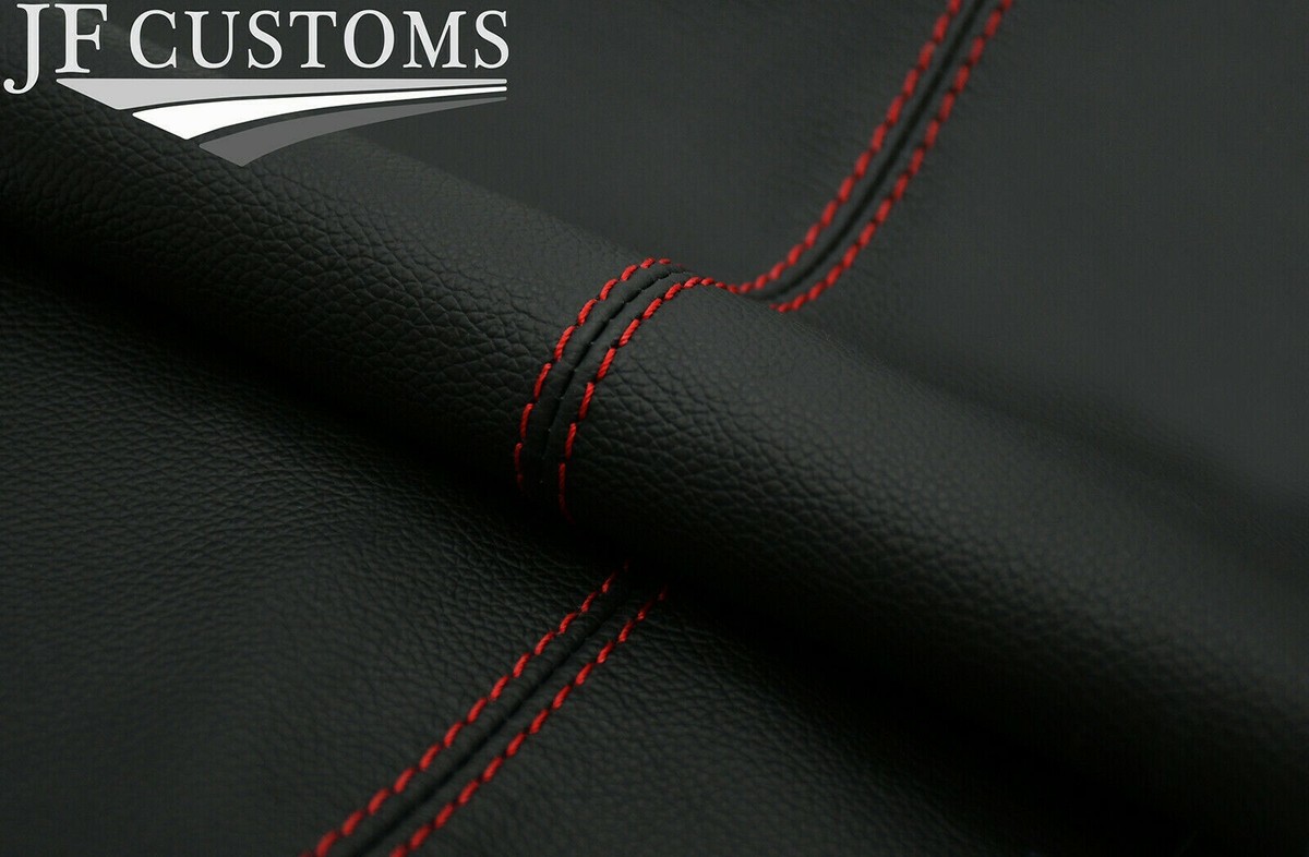 RED STITCH LEATHER MANUAL SHIFT BOOT+PLASTIC FRAME FOR PONTIAC