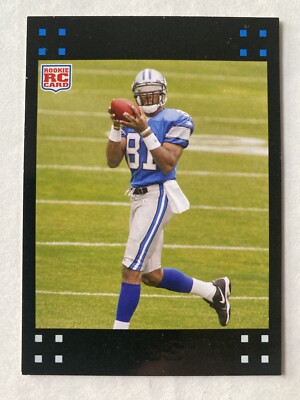 2007 Topps - #320 Calvin Johnson (RC) ERROR?? No Silver Writing on Front
