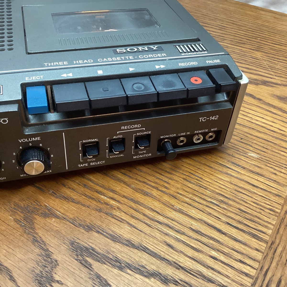 Sony Three Head Cassette recorder Tape Player End Alarm TC Sony Three Head Cassette recorder Tape Player End Alarm TC