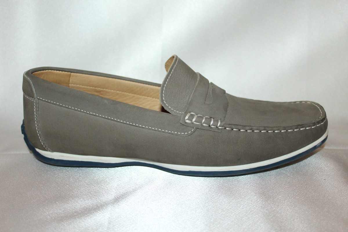 1901 Gray Perforated Penny Loafers Perforated Cromwell Penny Loafer – Jay Butler main image 4