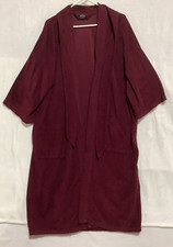 Vintage Harcourt A Quality Robe Made in USA Maroon Velour Robe One Size Fits All