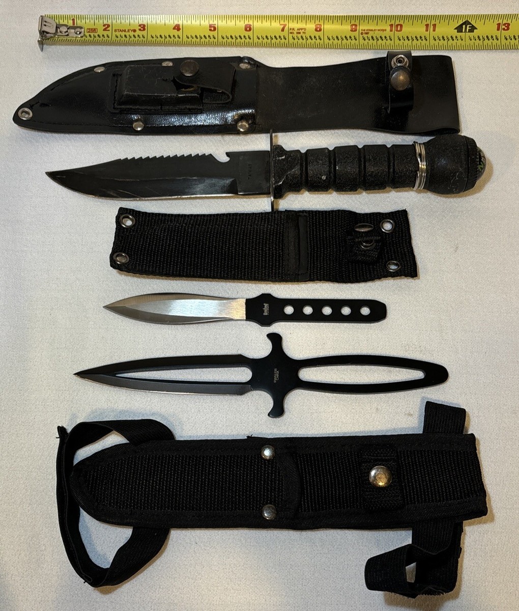 VTG Taiwan 420 Survival Hunting Stainless Knife with Sheath