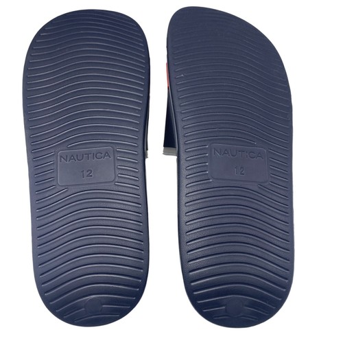 Nautica Mens Athletic Slide Bower Clear Americana Comfort Pool Sandal Size 12 - Picture 3 of 4