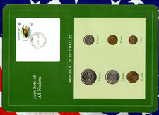 Coin Sets of All Nations Seychelles 1,5 Rupees 1,5,10,25 Cents 1982 UNC