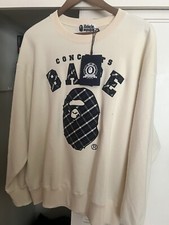 Concepts Bape Collegiate Crewneck Sweater Color Ivory L