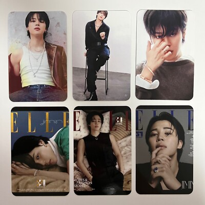 BTS Jimin VOGUE Korea & ELLE Korea magazine photocards 2023 Tiffany Co.