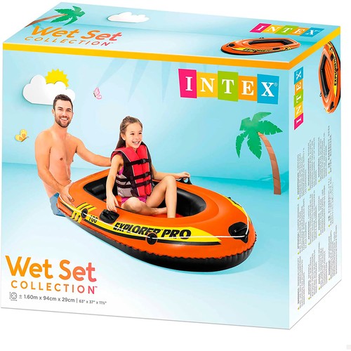 Barca Hinchable Explorer PRO Balsa Lancha Mar Rio Flotante Inflable INTEX Barco - 第 4/27 張圖片