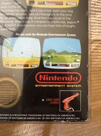 Nintendo NES 1985 Duck Hunt Gloss Sticker Seal Black Box Test Market RARE!