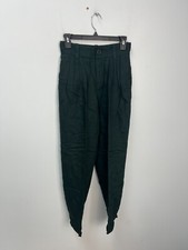 Zara Green Pleated Front Dress Pants Women's Size XS
