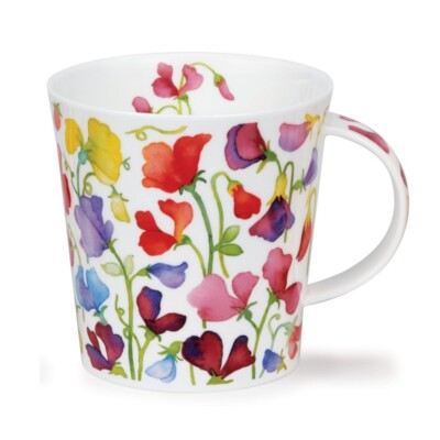 Tazza XL In Porcellana Floreale Con Lettera J - Design Alfabeto Fiori Pastello, 100% Porcellana, Lavabile In Lavastoviglie - 3