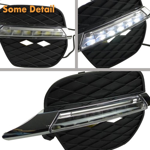 1Set LED Daytime Running DRL Light w/Fog Lamp Cover for BMW X5 E70 LCI 2011-2012 - Picture 9 of 11
