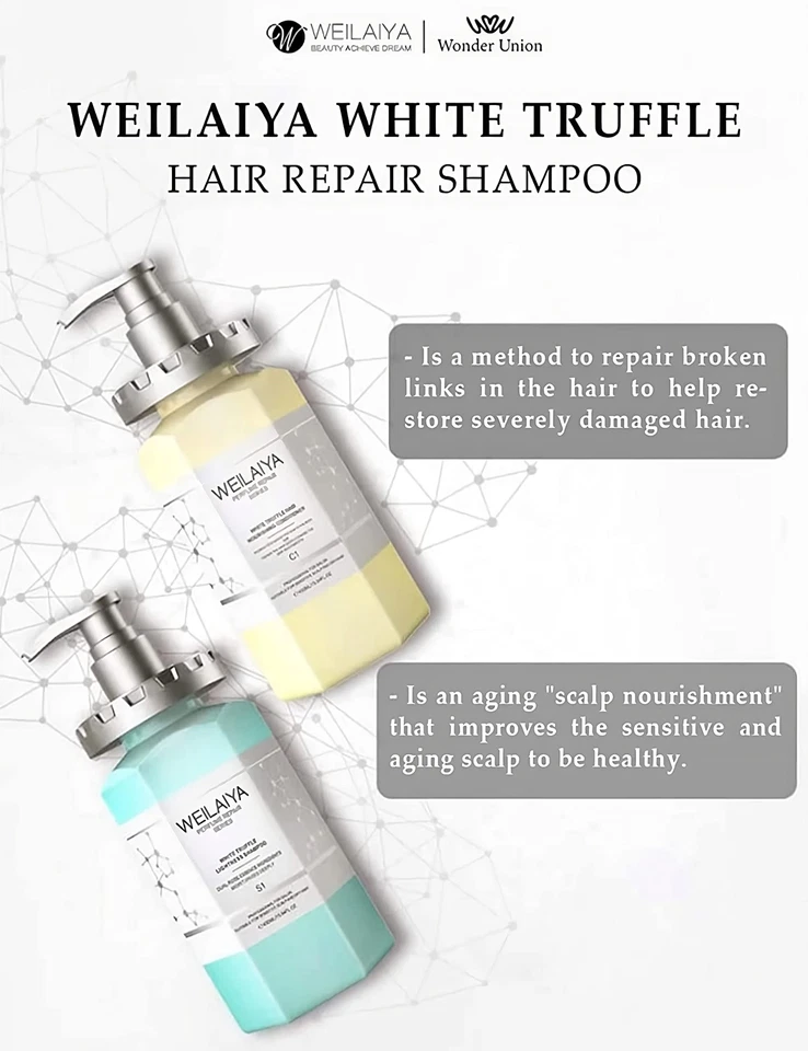 Weilaiya White Truffle Nourish Damage Hair Repair Shampoo & Conditioner Set - Image 3 of 4