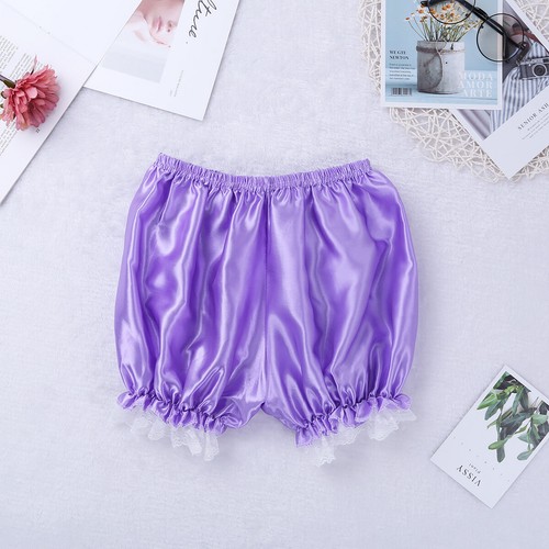 Damen Mädchen Vintage Bloomers Spitzen Rüschen Pumphose Sicherheit Hosen Shorts - Picture 50 of 50