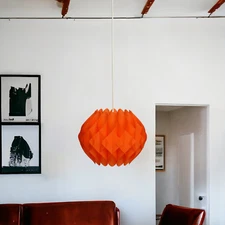 60s Hoyrup Pendant Light "BUTTERFLY" Lars Eiler Schiøler Space Age Danish