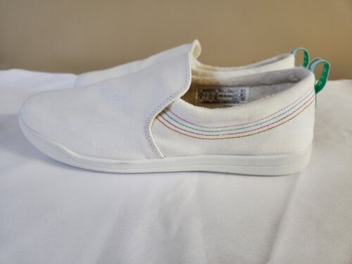 Zapatos sin cordones Vionic Beach lavables de lona Marshall blancos para mujer EE. UU. 9