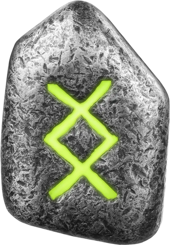 2025 Germania Rune Ingwaz 1Oz .999 Silver Antique Cast Bar