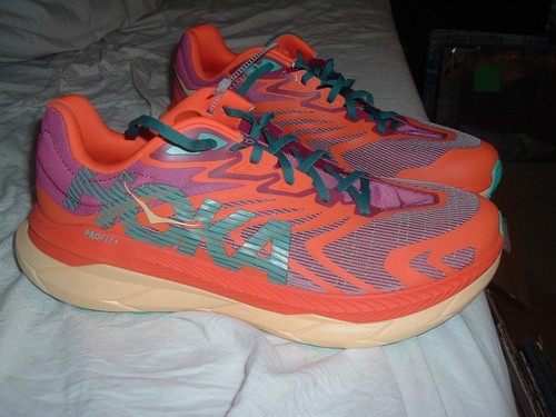 HOKA One One M Tekton x2 ORANGE TEAL US size 12D BRAND NEW - Picture 2 of 12