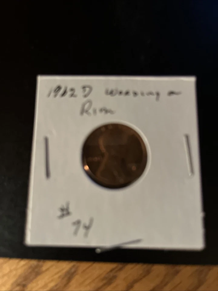 1962-D 1C RD Lincoln Cent VF Off Center Mint Wording On Rim - Image 4 of 4