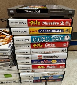AS-IS Nintendo Game Lot (23) Sega Dreamcast DS Wii NES 3DS Untested