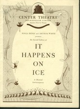 Programme Théâtre Centre Ça arrive sur glace 2ème édition Sonja Henie 1941