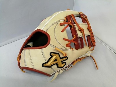 ATOMS Infielder Beige x Brown Softball Gloves