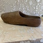 Antique Hand Carved Wooden Clog Shoe Prim Folk Art Shoe GREAT LOOK!!! 13” — photo 1