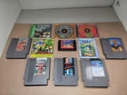 Vintage Video Game 10 Game Lot For Nintendo Nes , PS1 , Sega Authentic + Poster