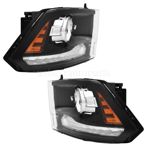 FIT FOR 2013-2018 DODGE RAM 1500 2500 3500 HEADLIGHTS LED DRL PROJECTOR HEADLAMP - Picture 2 of 9