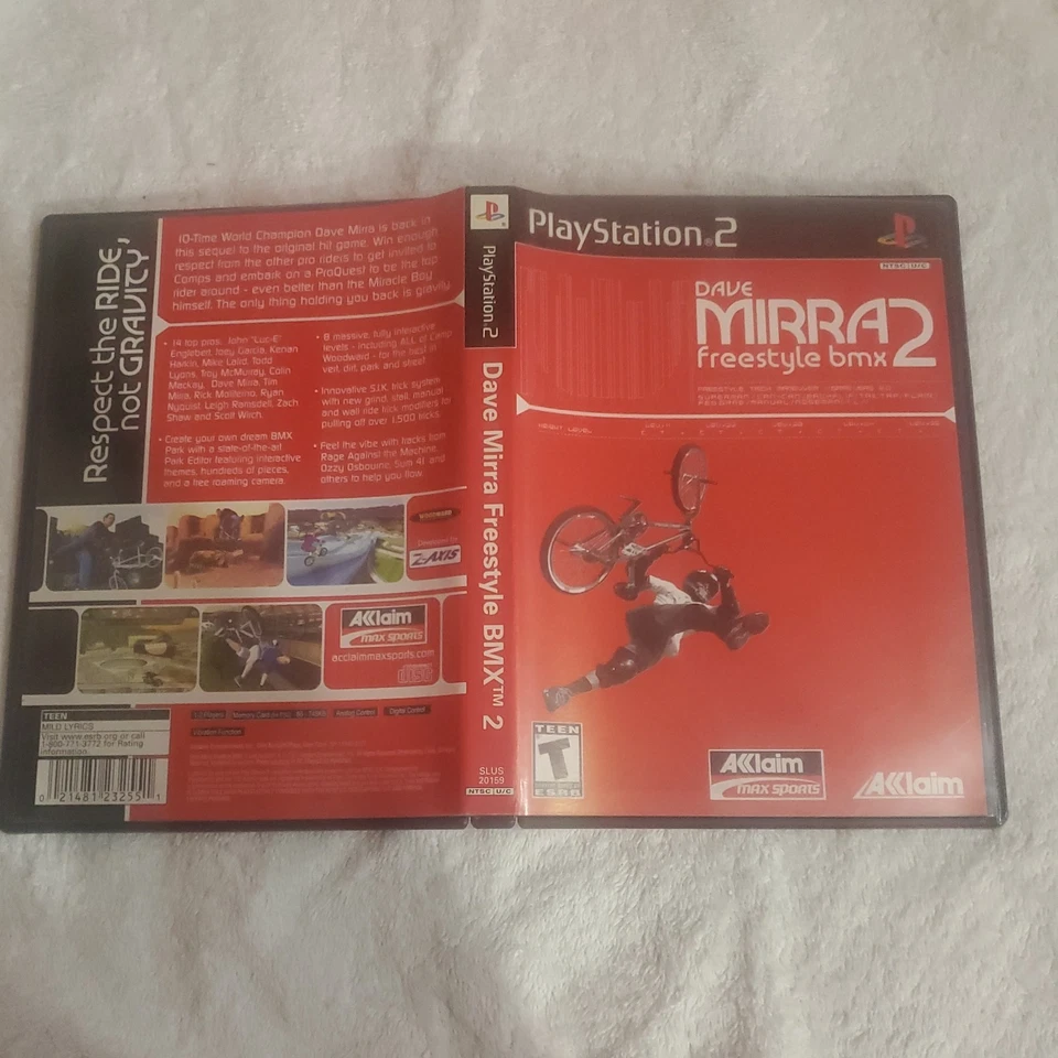 Dave Mirra Freestyle BMX 2 PS2 PlayStation 2 + Reg Card - Complete CIB - Image 4 of 4