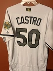 Majestic Baltimore Orioles Castro #50 Gray Jersey MLB Game Worn Autographed