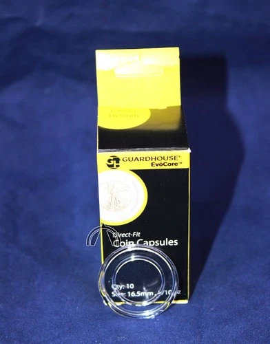 10 Air Tight 16.5mm Direct Fit Coin Capsules for 1/10 oz American Gold Eagle