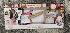 NIB FAO Schwartz Kids Electric Guitar And Amp Pink 129 Retail