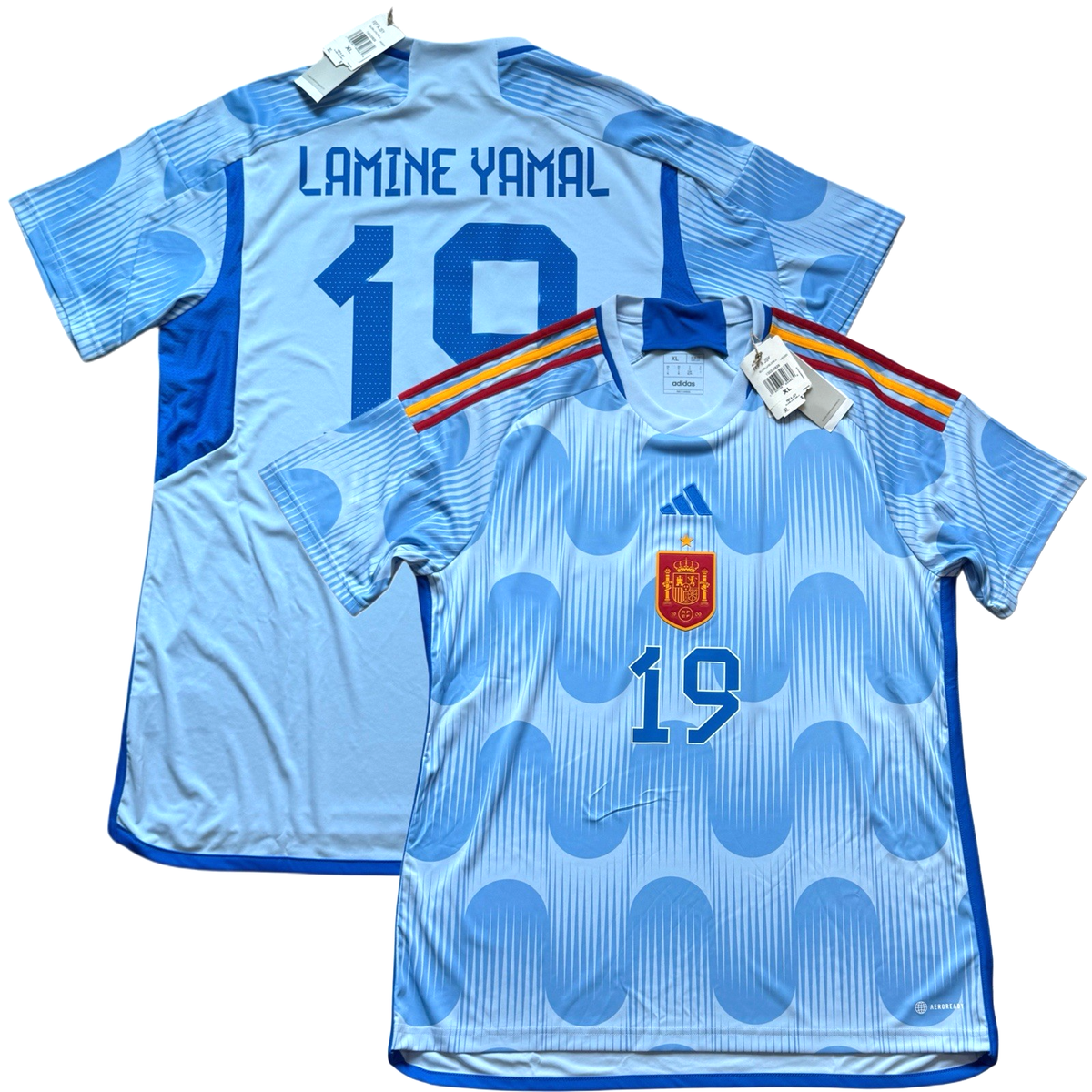 2022/23 Spain Away Jersey #19 Lamine Yamal XL adidas International