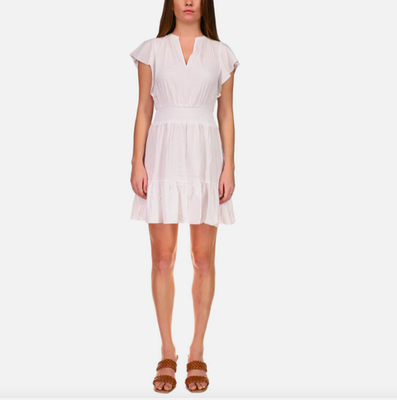 #ad Michael Kors Women#x27;s Flutter Sleeve Dress M NEW $165 MU2814B5QE $9.80