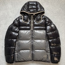 Moncler Harry Black & Grey Puffer Jacket Size 4 Large 100% Authentic