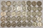 Silver Washington Quarters Full Roll (40)  90% Silver Mixed Dates 1936 -1964