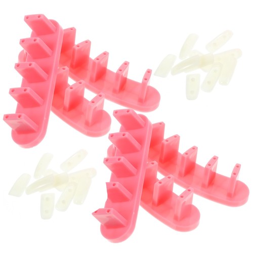 2 Cajas Base de Práctica Uñas Artificiales Almacenamiento Accesorios Estante - Imagen 8 de 12