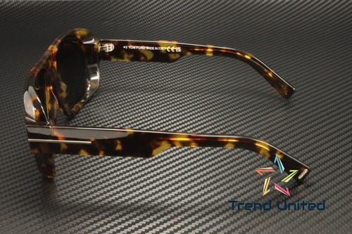 Tom Ford FT1101 52F Plastic Dark Havana Gradient Brown 58 mm Men's Sunglasses - Picture 4 of 5