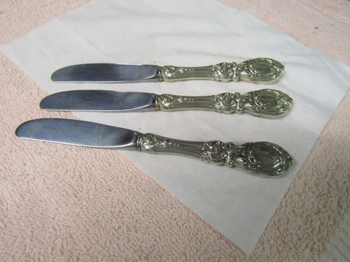 Three New Reed & Barton Sterling Butter Knifes.