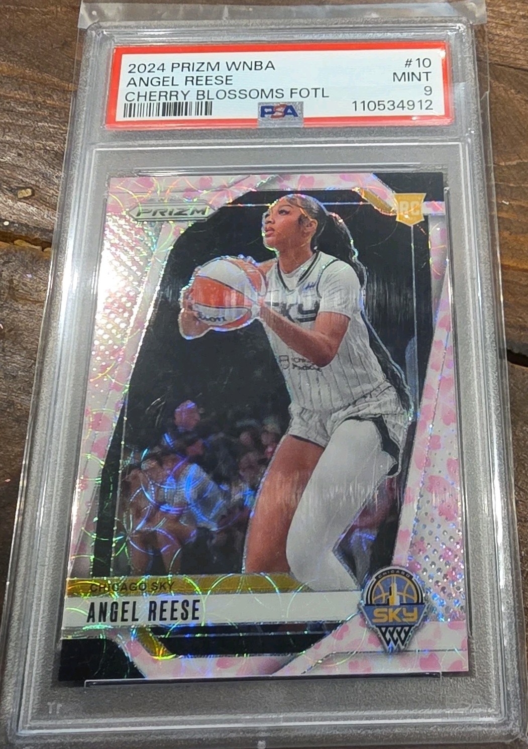 2024 Panini Prizm WNBA - Angel Reese #10 Cherry Blossom Prizm /20 (RC) PSA 9