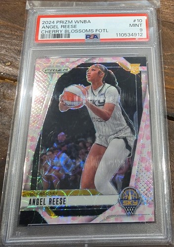 2024 Panini Prizm WNBA - Angel Reese #10 Cherry Blossom Prizm /20 (RC) PSA 9