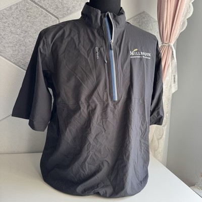PING SensorDry Pertex Waterproof Golf Jacket Mens XL Black Full Zip Rain Coat