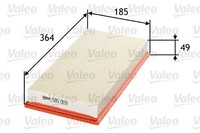 Valeo Luftfilter 585009 FüR Audi Seat Skoda VW