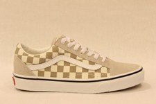 VANS OLD SKOOL  VN000D6W2N11 scarpa unisex in pelle e tessuto beige a scacchi