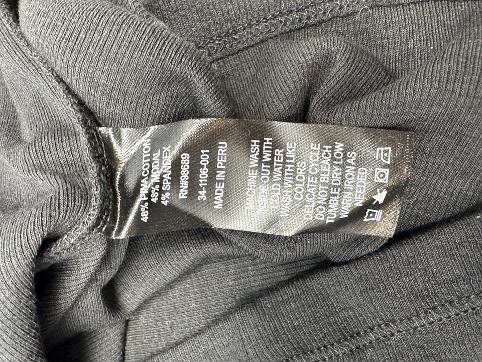 Camiseta sin mangas Todd Snyder negra acanalada suéter de entrenamiento para hombre talla L algodón Pima Foto 4 de 4